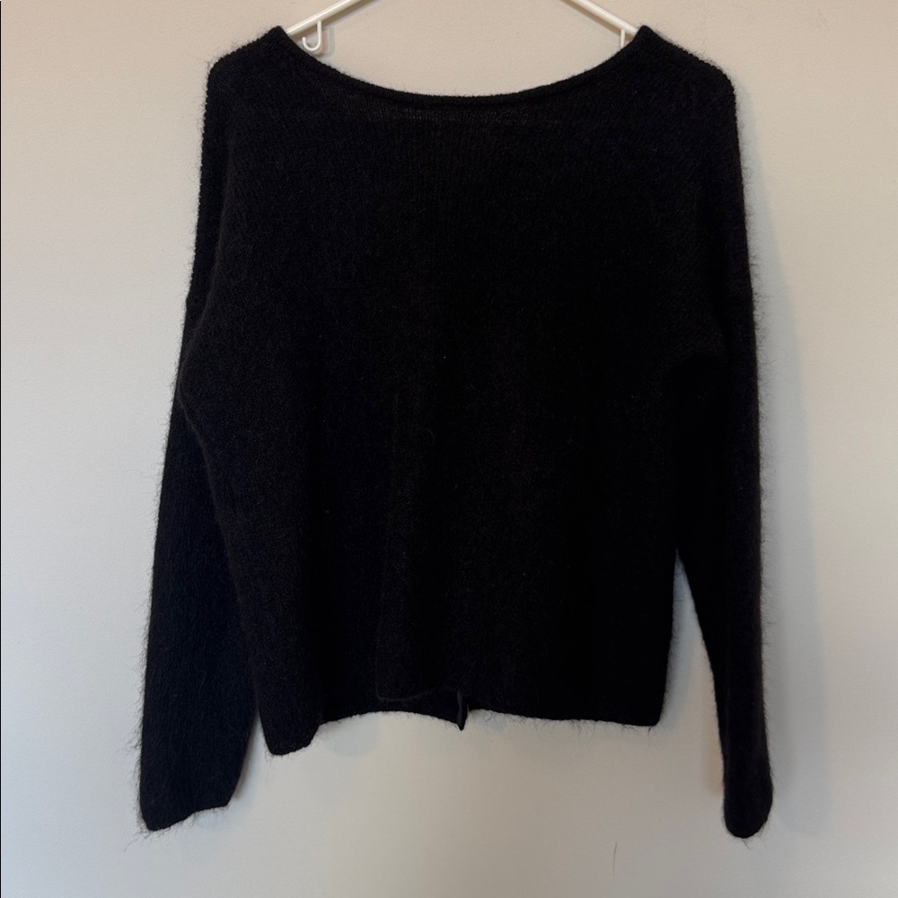 NWOT Sezane Gaspard Mohair Cardigan in Black - XL - Picture 7 of 7